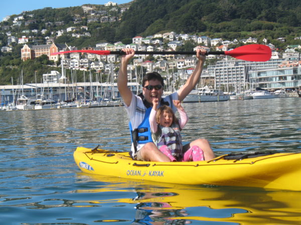 Kayaking Wellington harbour