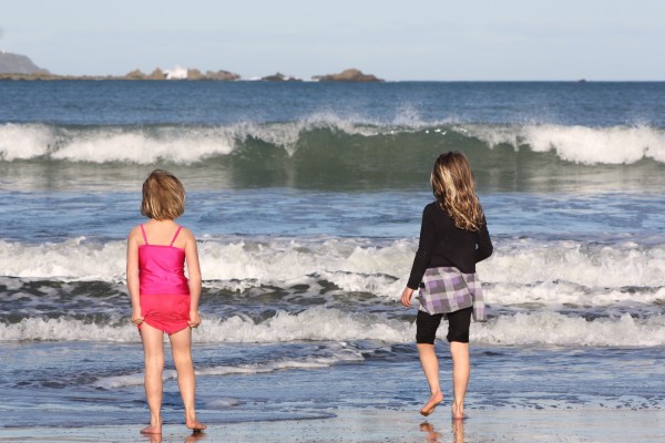 Winter splash at Lyall Bay beach