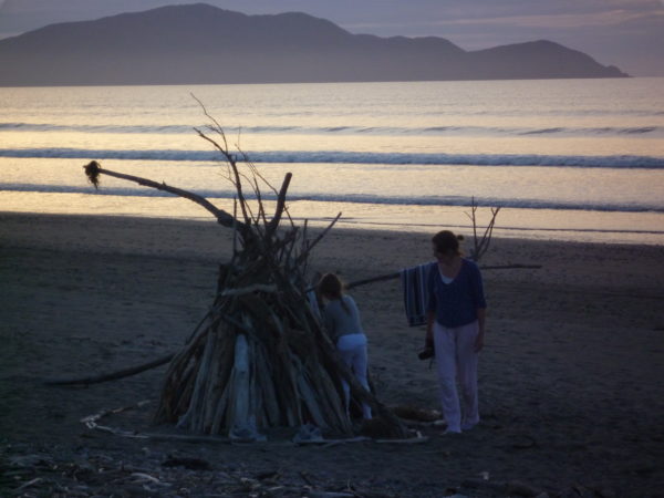 Sunset, p-jays & a driftwood beach-house