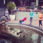 Mermaid wishing well at Ghiradelli Square