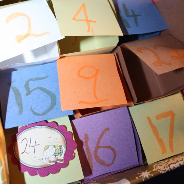 Charlotte's advent cube calendar