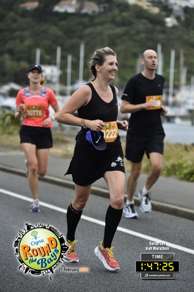 Running along Cobham Drive, around the 8km mark.